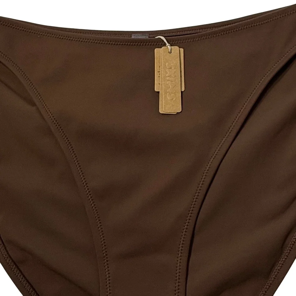 SKIMS Shaping Swim Dipped Bikini Cocoa 2X